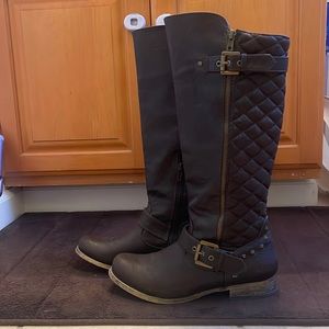 Steve Madden brown below the knee boots